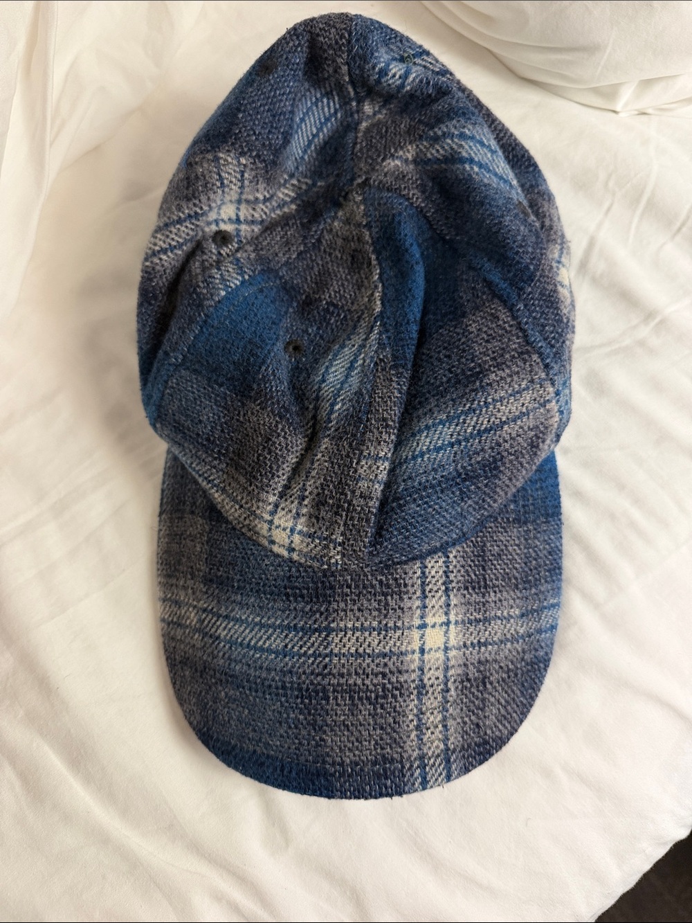 GAP Blue and Gray Plaid Baseball Cap